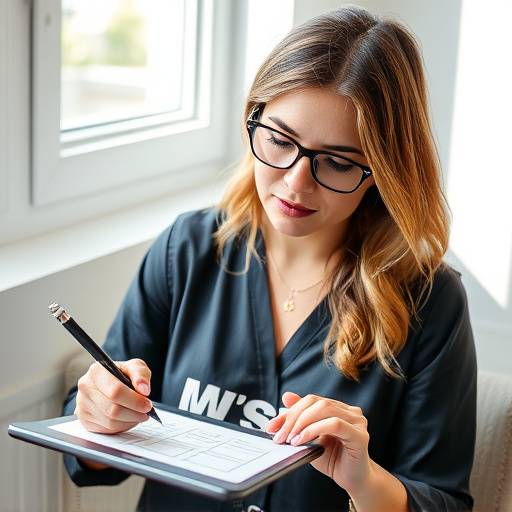Headshot of Olivia Grant, UI/UX Designer at Stellaris Design Studio. She's sketching wireframes on a tablet.