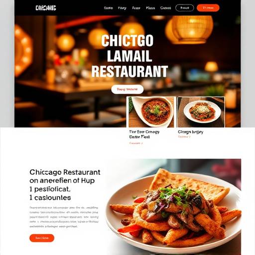 Website design for a local Chicago restaurant